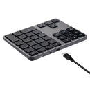 Aluminum Alloy 35 Keys Bluetooth Wireless Numeric Keypad Digital Keyboard f