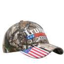 American Election Donald Trump 2020 Camouflage Embroidered Hat Outdoor Base