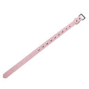 Pet Collar Dog Studded Collar PU Leather Pink Size M