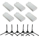 6x side brush 6x HEPA Filter kit for CHUWI ilife v5s v5 x5 ilife V3s v3s pr A4E3
