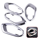 4PCS Chrome  Door Handle Bowl Trim Cover Frame fit for Jeep Cherokee 2014-2017