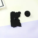 Creative Clothing Bags Women Men Metal Lapel Pin Flower Letter Drip Brooch