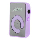 Mini Fashion Clip USB Hifi MP3 Player Support Micro SD Outdoor Purple