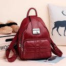 Simple Casual Backpack Soft Leather Anti-Theft Travel Simple Casual Soft Le