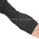 Creative Ladies Extra Long Lace Arm Warmers Fingerless Gloves Sleeve Black Hot