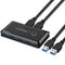 2x4 USB 3.0 Switcher 2 PCs Sharing 4 USB Devices for Keyboard Mouse Printer