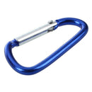 5X( 10 Multicolor D Carabiner Camp Spring Snap Clip Hook Keychain Keyring CO4T3)