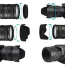 58mm Reversible Petal Flower Lens Hood For Canon Nikon Olympus_Camera E4U6