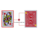 1set Magic Playing Cards Poker Game Paper Card for Gimmick Props Kids Toys