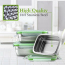 304 Stainless Steel Lunch Box Eco-Friendly Portable Food Storage Container