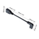 Mini Hdmi To Hdmi Cable Cablecreation 0 5Ft 90 Degree Right Angle Mini Hdmi