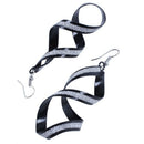 Women's fashion Alloy Dull Polish Spiral Drop Hook Dangle Eardrop Earrings