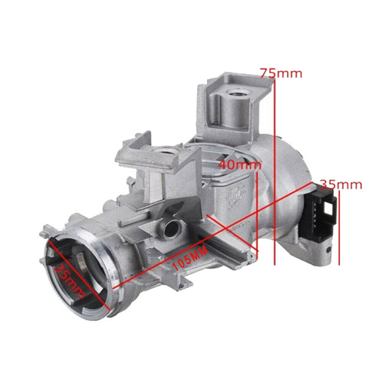 Steering Lock w/ Ignition Starter Switch Replacement for Audi A3 for VW Golf