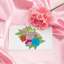 Transparent Silicone Seal Stamp for DIY Scrapbooking Flower Embossing (B) A