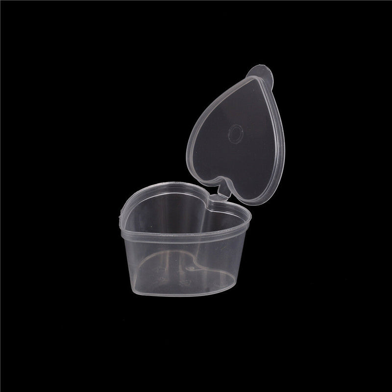 10pc 50ml Slime Mud Storage Container Organizer Box With Lid For Light Clay JR