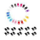 40pcs Mixed Buckle Contoured Side Quick Release for   Bracelet 10mm