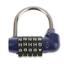 Zinc Alloy 5 Dial Letters Combination Padlock Code Password Lock Blue
