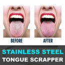 Stainless Steel Metal Tongue Scraper Cleaner For Bad Oral Breath Tool Cle H U8W1