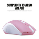 Q2 1200dpi Rechargeable Mouse Computer PC 2.4G Wireless Mute Mice (Pink)