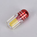 Portable Capsules Clear WaterProof Mini Plastic Box Bottle Case Holder Pill Cas@