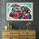 5D DIY Full Drill Diamond Painting Colorful Dog Cross Stitch Embroidery Kit