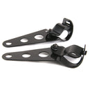 Black Motorcycle Motorbike Head Lamp Holder Headlight Mounting Brackets Fork