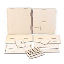 DIY Paint Ink Bottles Airbrush Brush Tools Stand Rack Wooden Organizer Holder