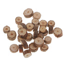 100 Mini Wood Log Slices DIY Decor Craft Wedding Rustic Wooden Pile Ornament