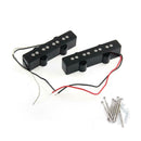 2Pcs 4 String Bridge Pickup Black for Jazz Bass Replacement