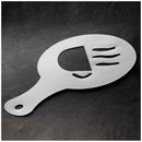 16 Pcs NW Fashion Cappuccino Coffee Stencils Template Strew Pad Duster Spra