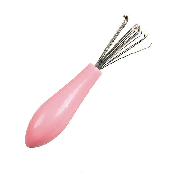 Comb Hair Brush Cleaner Cleaning Remover Embedded Tool Plastic Random Color