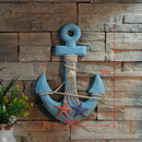 Wooden Anchor Wall Plaques Beach Tropical Decorative Wall Artwork Ornament