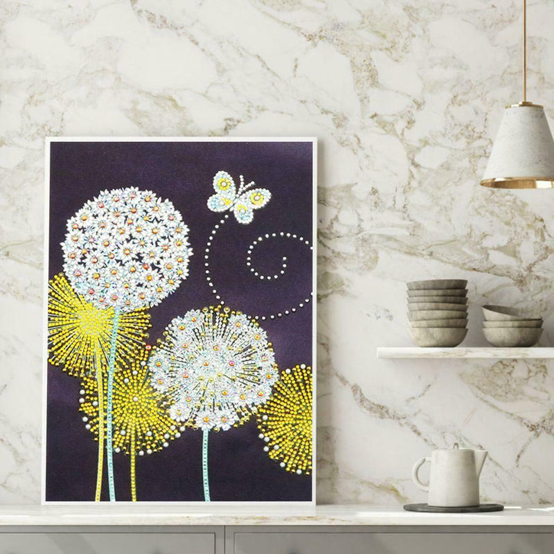 5D DIY Special Shaped Diamond Painting Dandelion Cross Stitch Mosaic Kits