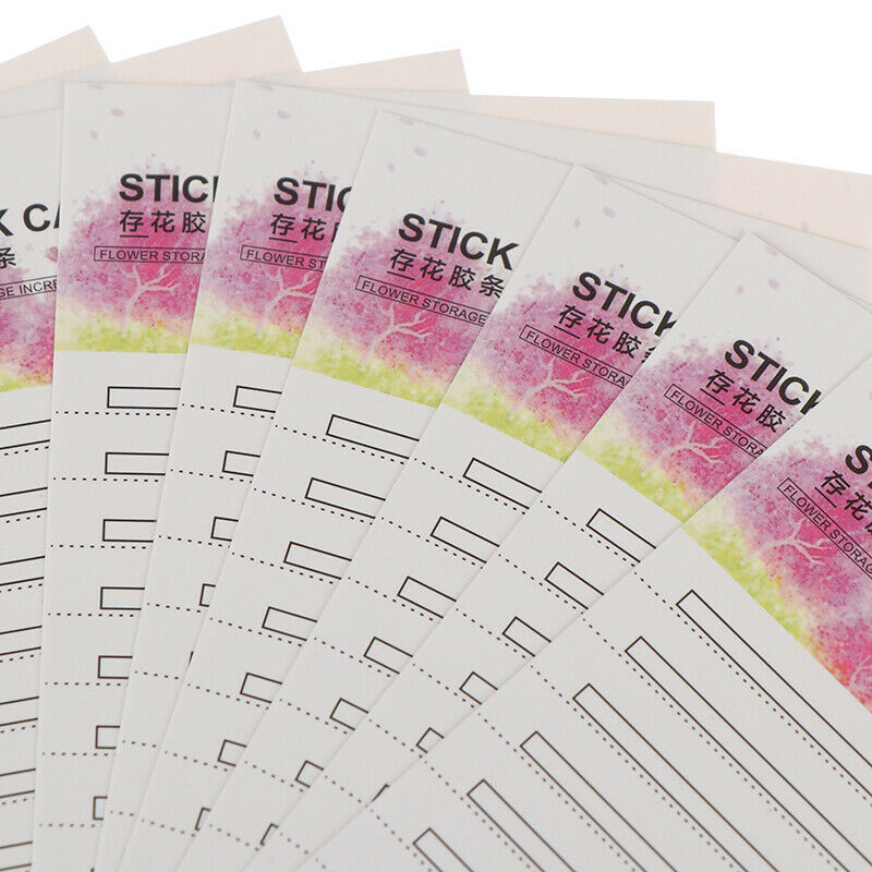 10Pcs Grafting Eyelash Blossom Stick Card With Adhesive Tape Lash Extension S FT
