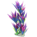 Decoration Plastic Simulated Sea Plants Flora for Aquarium Fish Tank purple W5U2
