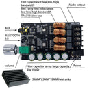 ZK-1002 HIFI TPA3116 Bluetooth 5.0 High Power Digital Amplifier Stereo BoardO3M1