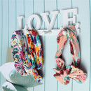 4Hooks White LOVE Coat Hat Clothes Robe Key Holder Rack Wall Hanger Home  FE FT
