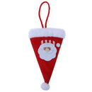 Christmas Old Man Hat Shaped Fork Pocket Storage Bag Pouch Table Decoration