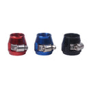 AN-12 Aluminium Alloy HOSE END FINISHER Fuel Water Oil Pipe CLIP Clamp Black