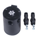 2-Port Baffled Aluminum Oil Catch Can Air Oil Separator Defends Intercooler