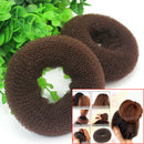 2Pcs Donut Scrunchie Holder Hair Bun Ring Hairdressing Maker Tool for Girls EEN