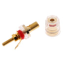 Mini Binding Post 2 Pieces For Speaker Amplifier Terminal 4 Mm Banana Connectors