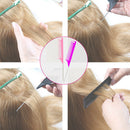 2pcs Hairdresser Barber Metal Pin Tail Rat Tail Comb For Hair Styling