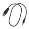 1x DIN 5 Pin Din MIDI Male Plug To 3.5mm Male Stereo Jack Audio Cable 50cm0.5mTO