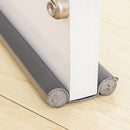 Door Bottom Sealing Strip Guard Sealer Stopper Door Weatherstrip (Grey)