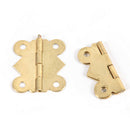 10X Brass Color Mini Butterfly Hinges to Cabinet Drawer Jewelry Box DIY Repair&