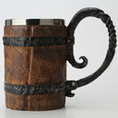 Stainless Steel Mug Imitation Wood Cup Beer Coffee Cup Christmas Cup Bar