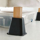 4pcs Furniture Risers - Aid for raising bed, chair etc