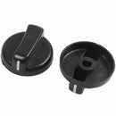 5 PCS Kitchen Black Plastic Gas Stove Cooker Control Knobs F2S4