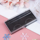 Plastic Eyelash Storage box Transparent Lid black Tray for Grafted eyelas lj